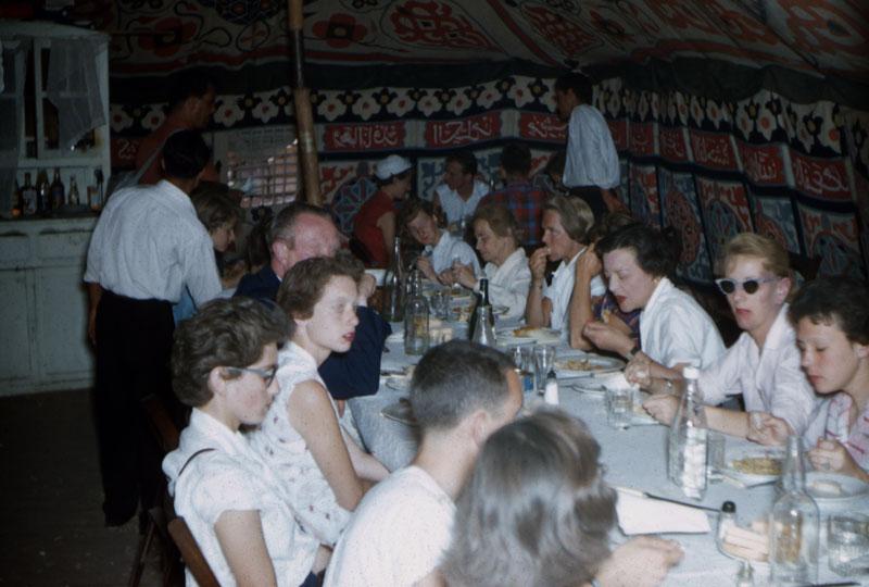 Petra06 Dinner time!  The food was much better then at school.