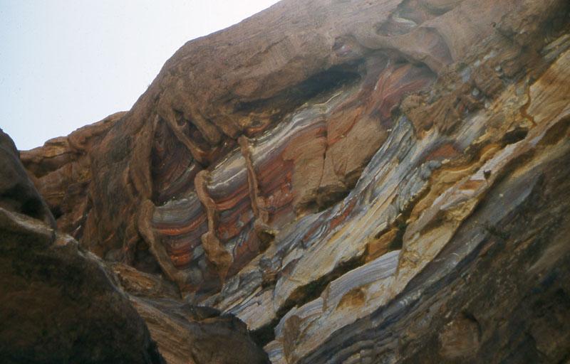 Petra13 Amazing rock colors in Petra.