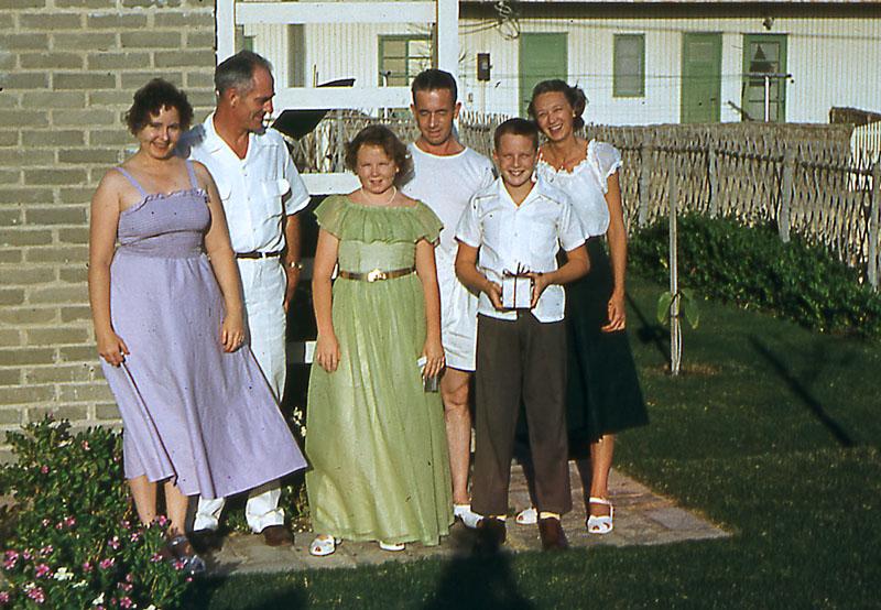 Dhahran_014 Prom date.  Billy and Sharon McMullen with their parents.