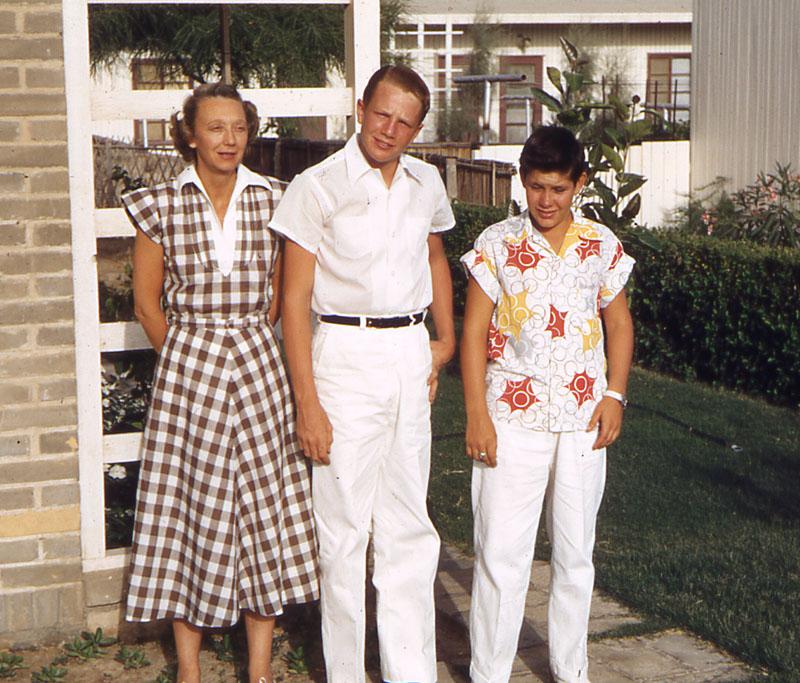 Dhahran_039 Me with my mother and Mike Furman.