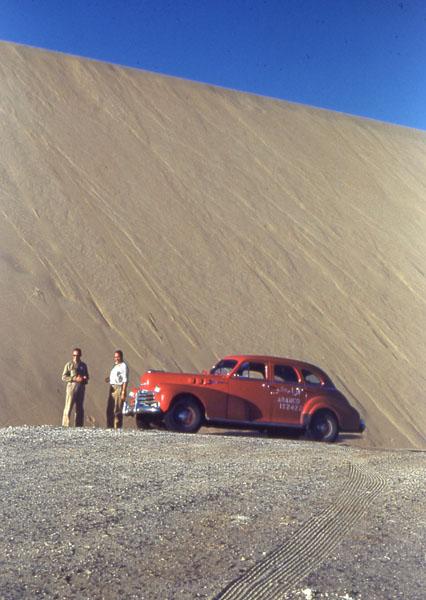 Dhahran_042 Exploration car in dune country.