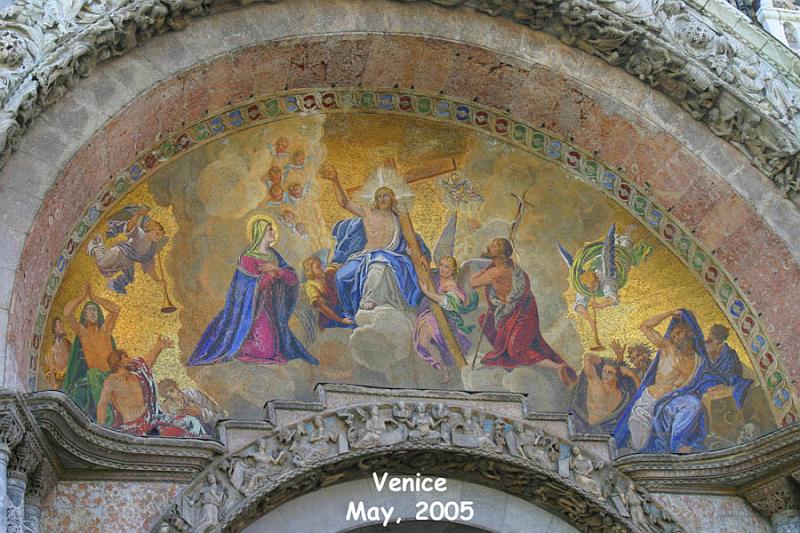 IMG_2505 A simple Venetian mosaic over a doorway.